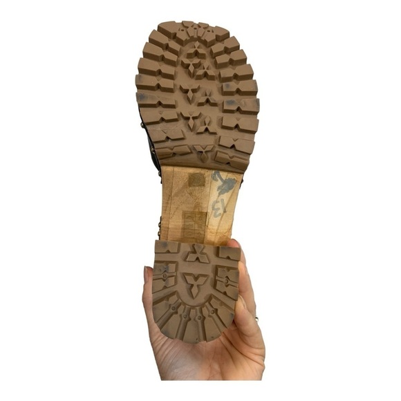 Steve madden Ocala Platform Wooden Sandals Black Size 10 - Picture 9 of 11